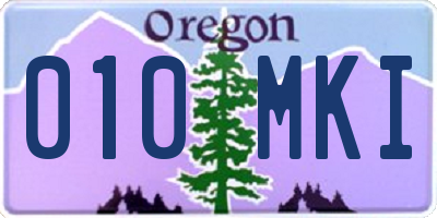OR license plate 010MKI