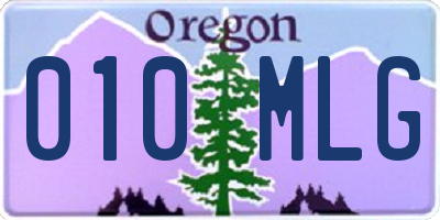 OR license plate 010MLG
