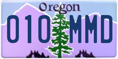 OR license plate 010MMD