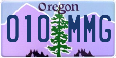 OR license plate 010MMG