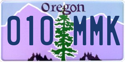 OR license plate 010MMK