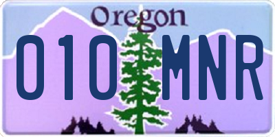 OR license plate 010MNR