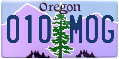 OR license plate 010MOG