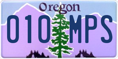 OR license plate 010MPS