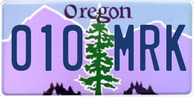 OR license plate 010MRK