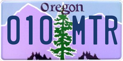 OR license plate 010MTR