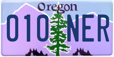 OR license plate 010NER
