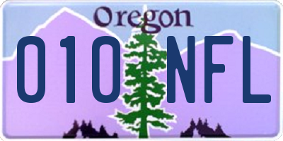 OR license plate 010NFL