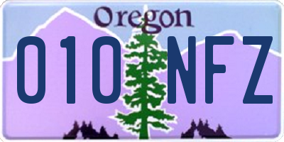 OR license plate 010NFZ