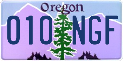 OR license plate 010NGF