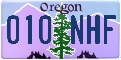 OR license plate 010NHF