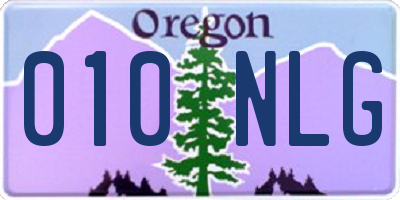 OR license plate 010NLG
