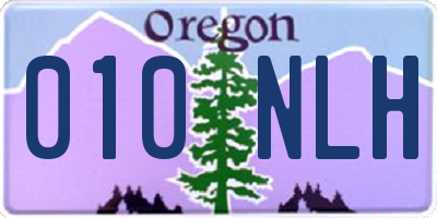 OR license plate 010NLH