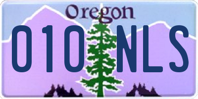 OR license plate 010NLS