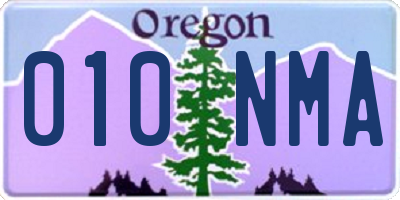 OR license plate 010NMA