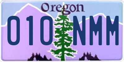 OR license plate 010NMM