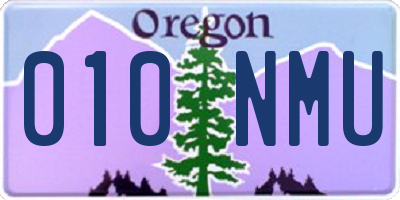 OR license plate 010NMU
