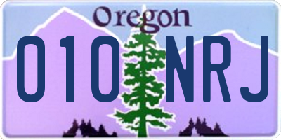 OR license plate 010NRJ