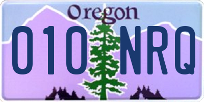 OR license plate 010NRQ