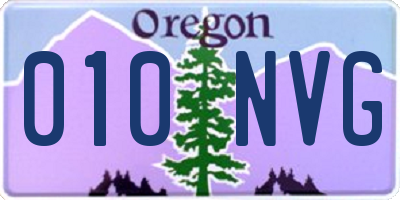 OR license plate 010NVG