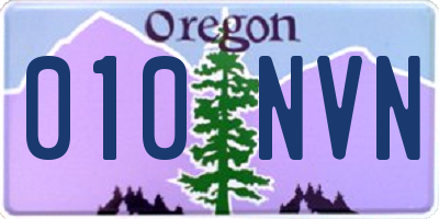 OR license plate 010NVN