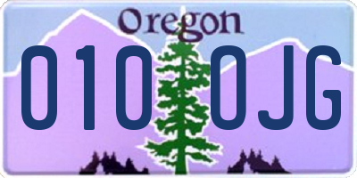 OR license plate 010OJG