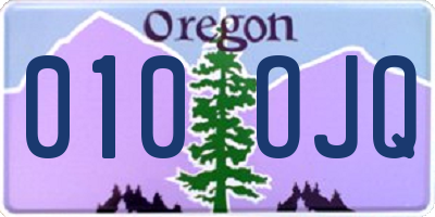 OR license plate 010OJQ