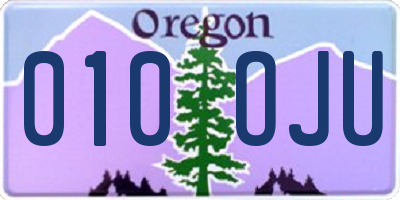 OR license plate 010OJU