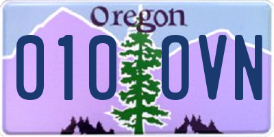 OR license plate 010OVN