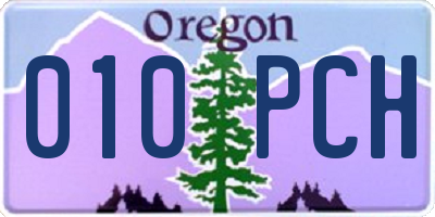 OR license plate 010PCH