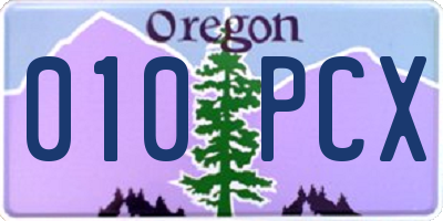 OR license plate 010PCX