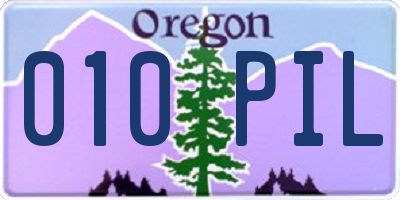 OR license plate 010PIL