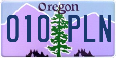 OR license plate 010PLN