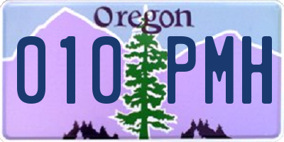 OR license plate 010PMH