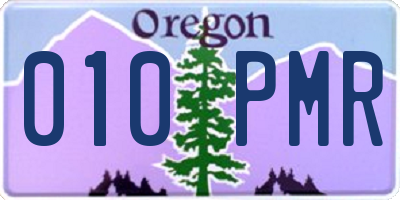 OR license plate 010PMR