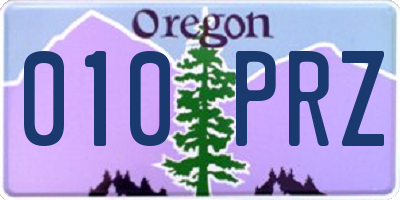 OR license plate 010PRZ