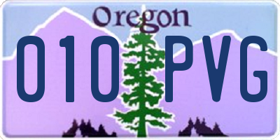 OR license plate 010PVG