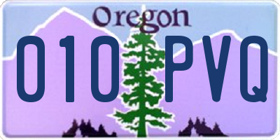 OR license plate 010PVQ