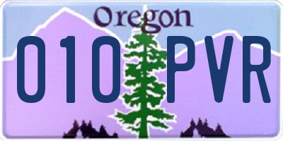 OR license plate 010PVR