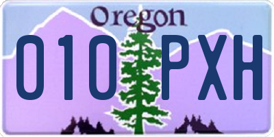 OR license plate 010PXH