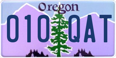 OR license plate 010QAT