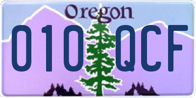 OR license plate 010QCF