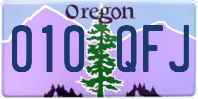 OR license plate 010QFJ