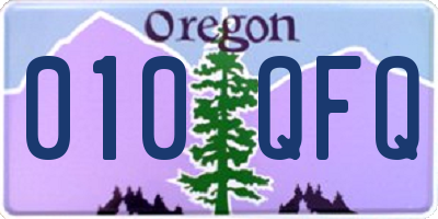 OR license plate 010QFQ