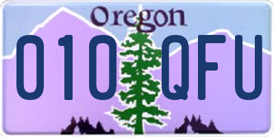 OR license plate 010QFU