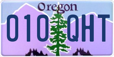 OR license plate 010QHT