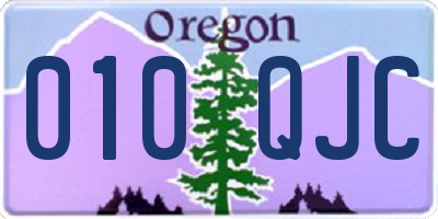 OR license plate 010QJC