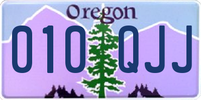 OR license plate 010QJJ
