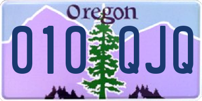 OR license plate 010QJQ