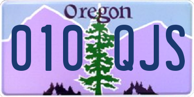 OR license plate 010QJS
